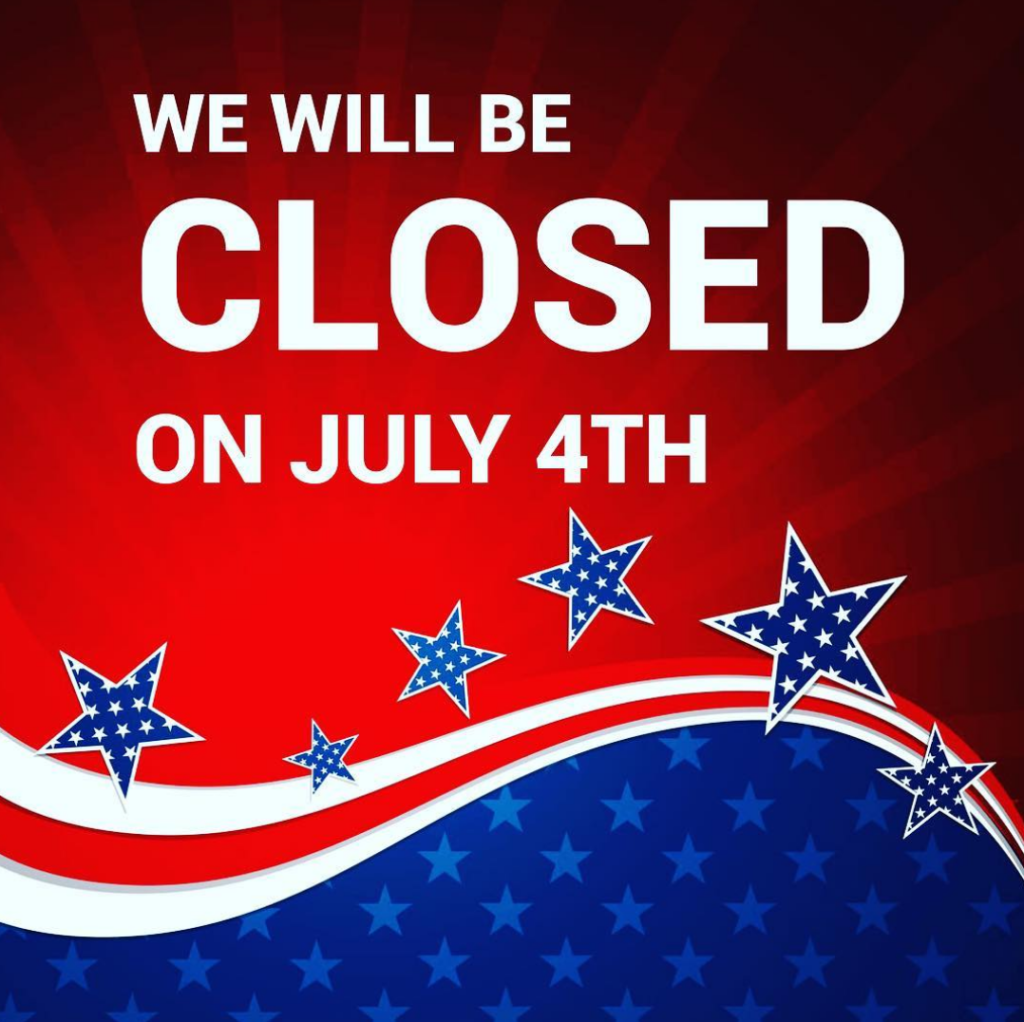 closed on July 4th SAINTS