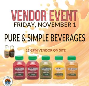 PURE and SIMPLE Beverages event at saints