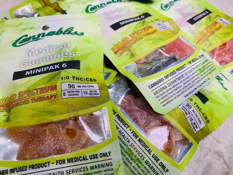 cannabliss edibles gummies THC