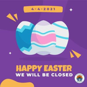 Reminder that we will be closed on Easter Day SAINTS Dispensary