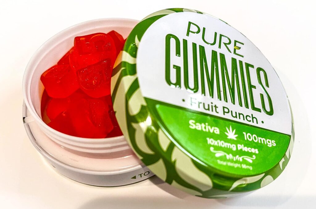PURE Fruit Punch edible gummies Arizona Tucson Dispensary SAINTS