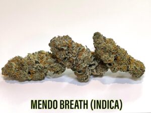 cured buds of indica mendo breath