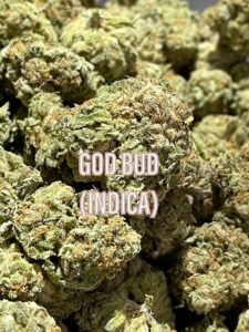God Bud indica strain dispensary Tucson SAINTS