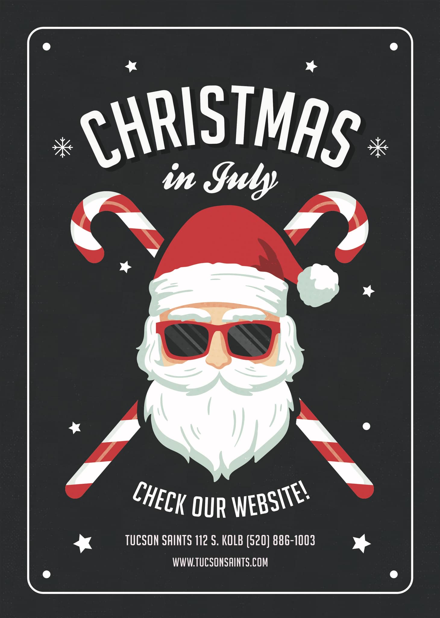 christmas in july flyer saints dispensary